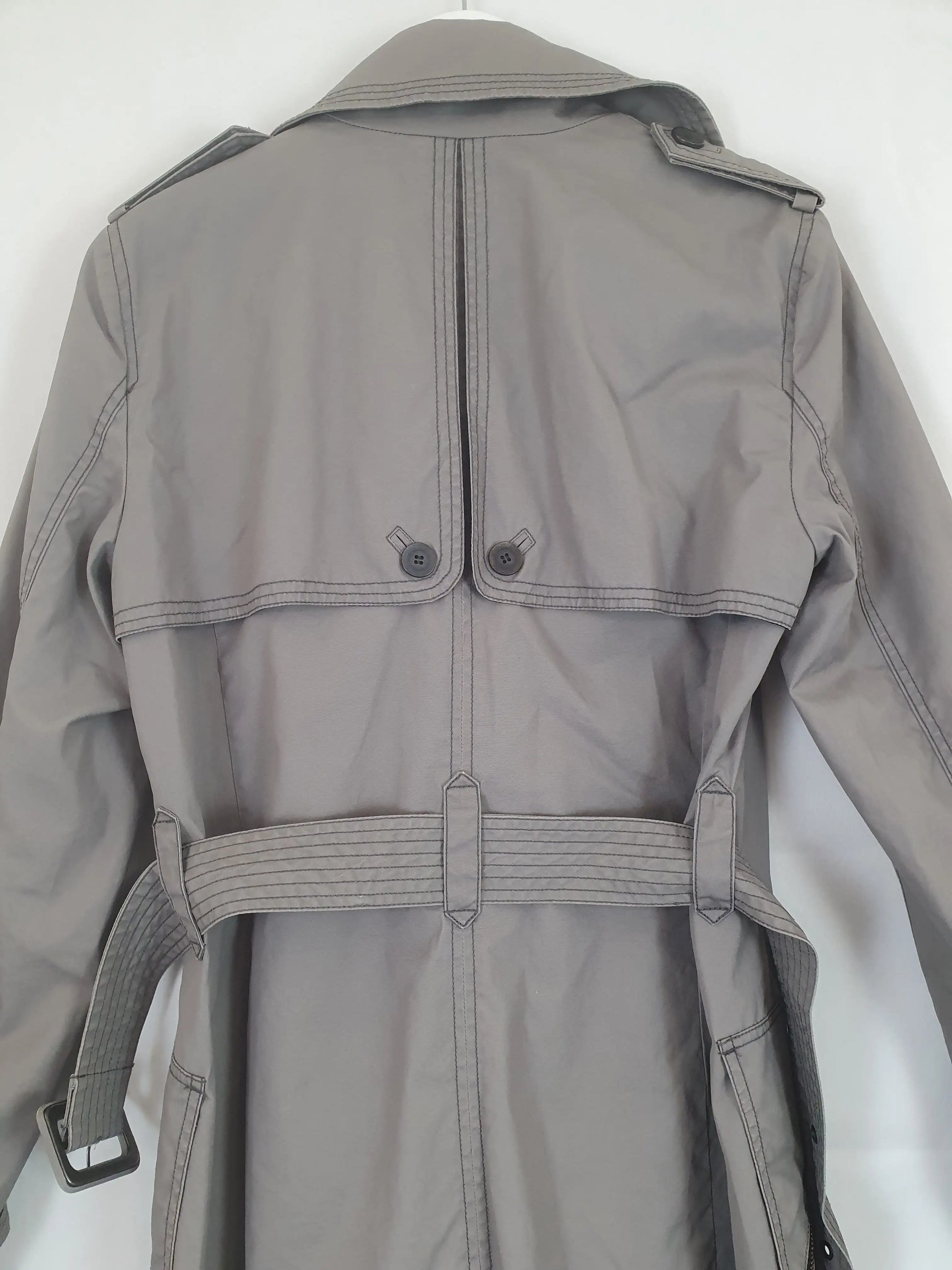 Country Road Grey Trench Coat Size M by SwapUp-Online Second Hand Store-Online Thrift Store