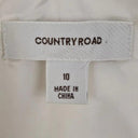 Country Road Ivory Textured Gathered Midi Dress Size 10 by SwapUp-Online Second Hand Store-Online Thrift Store