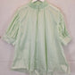Country Road Mint Puffy Sleeve Sheer Blouse Size 14 by SwapUp-Online Second Hand Store-Online Thrift Store