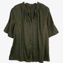 Country Road Pleated Forest Top Size 12 by SwapUp-Online Second Hand Store-Online Thrift Store