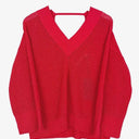 Country Road Pomegranate Mesh V Neck Jumper Size XS by SwapUp-Online Second Hand Store-Online Thrift Store