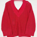 Country Road Pomegranate Mesh V Neck Jumper Size XS by SwapUp-Online Second Hand Store-Online Thrift Store