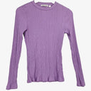 Country Road Violet Ribbed Long Sleeve Top Size S by SwapUp-Online Second Hand Store-Online Thrift Store