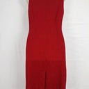 Cue Crimson Raw Edge Fitted Midi Dress Size 10 by SwapUp-Online Second Hand Store-Online Thrift Store