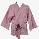 DEIJI STUDIOS Mauve Linen Robe Style Kimono Jacket Size OSFA by SwapUp-Online Second Hand Store-Online Thrift Store