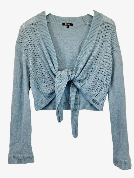 DKNY Dainty Soft Tie Front  Cardigan Size 16 by SwapUp-Online Second Hand Store-Online Thrift Store