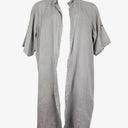 DONNA DONNA Dove Linen Open Style Long Jacket Size OSFA by SwapUp-Online Second Hand Store-Online Thrift Store