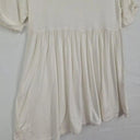 Daisy Sweet Ivory Ruched Shirt Size S by SwapUp-Online Second Hand Store-Online Thrift Store