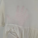 Daisy Sweet Ivory Ruched Shirt Size S by SwapUp-Online Second Hand Store-Online Thrift Store
