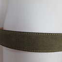 Dania For Andrew's Olive Green Suede Genuine Leather Belt Size 95/110 by SwapUp-Online Second Hand Store-Online Thrift Store