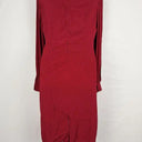 David Lawrence Burgundy Keyhole Work Midi Dress Size 10 by SwapUp-Online Second Hand Store-Online Thrift Store
