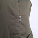 David Lawrence Khaki Flared Button Up Midi Dress Size 14 by SwapUp-Online Second Hand Store-Online Thrift Store