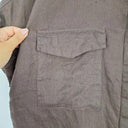 Decjuba Dark Mocha Button Down Shirt Size XS by SwapUp-Online Second Hand Store-Online Thrift Store