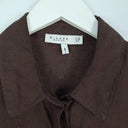 Decjuba Dark Mocha Button Down Shirt Size XS by SwapUp-Online Second Hand Store-Online Thrift Store