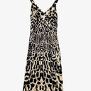 Diane von Furstenberg Geometric Rouched NeckLine Dress Size 8 by SwapUp-Online Second Hand Store-Online Thrift Store