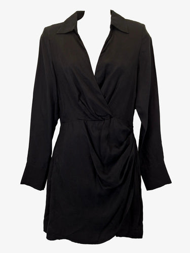 Dissh Elegant Draped Shirt Mini Dress Size 8 by SwapUp-Online Second Hand Store-Online Thrift Store