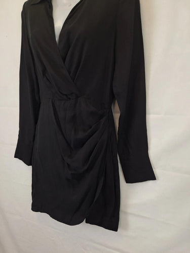 Dissh Elegant Draped Shirt Mini Dress Size 8 by SwapUp-Online Second Hand Store-Online Thrift Store
