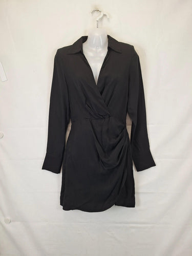 Dissh Elegant Draped Shirt Mini Dress Size 8 by SwapUp-Online Second Hand Store-Online Thrift Store