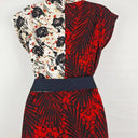 Finery Contrast Patterned Midi Dress Size 6 by SwapUp-Online Second Hand Store-Online Thrift Store