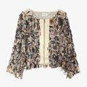 Flannel Unique Fringe Zip up Top Size S by SwapUp-Online Second Hand Store-Online Thrift Store