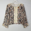 Flannel Unique Fringe Zip up Top Size S by SwapUp-Online Second Hand Store-Online Thrift Store