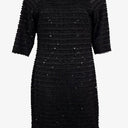 Frank Lyman Sparkle Ruffled Black Midi Dress Size 10 by SwapUp-Online Second Hand Store-Online Thrift Store
