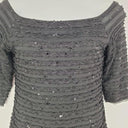 Frank Lyman Sparkle Ruffled Black Midi Dress Size 10 by SwapUp-Online Second Hand Store-Online Thrift Store