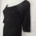 Frank Lyman Sparkle Ruffled Black Midi Dress Size 10 by SwapUp-Online Second Hand Store-Online Thrift Store