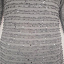 Frank Lyman Sparkle Ruffled Black Midi Dress Size 10 by SwapUp-Online Second Hand Store-Online Thrift Store