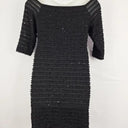 Frank Lyman Sparkle Ruffled Black Midi Dress Size 10 by SwapUp-Online Second Hand Store-Online Thrift Store
