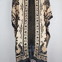 Free People Fine Mesh Velour Embossed Kimono Jacket Size OSFA by SwapUp-Online Second Hand Store-Online Thrift Store
