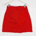 French Connection Firery Raw Edge Mini Skirt Size 10 by SwapUp-Online Second Hand Store-Online Thrift Store