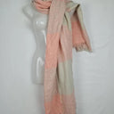 French Connection Pink & Grey Raw Hem Scarf Size OSFA by SwapUp-Online Second Hand Store-Online Thrift Store