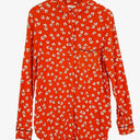 Ganni Crimson Leaf Button Down Shirt Size 10 by SwapUp-Online Second Hand Store-Online Thrift Store