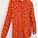 Ganni Crimson Leaf Button Down Shirt Size 10 by SwapUp-Online Second Hand Store-Online Thrift Store
