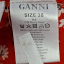 Ganni Crimson Leaf Button Down Shirt Size 10 by SwapUp-Online Second Hand Store-Online Thrift Store