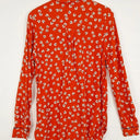 Ganni Crimson Leaf Button Down Shirt Size 10 by SwapUp-Online Second Hand Store-Online Thrift Store