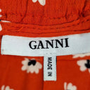 Ganni Crimson Leaf Flowy Pants Size 12 by SwapUp-Online Second Hand Store-Online Thrift Store