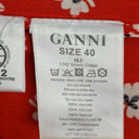 Ganni Crimson Leaf Flowy Pants Size 12 by SwapUp-Online Second Hand Store-Online Thrift Store