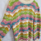 Ghanda Pastel Scalloped Loose Fit Knit Jumper Size L by SwapUp-Online Second Hand Store-Online Thrift Store