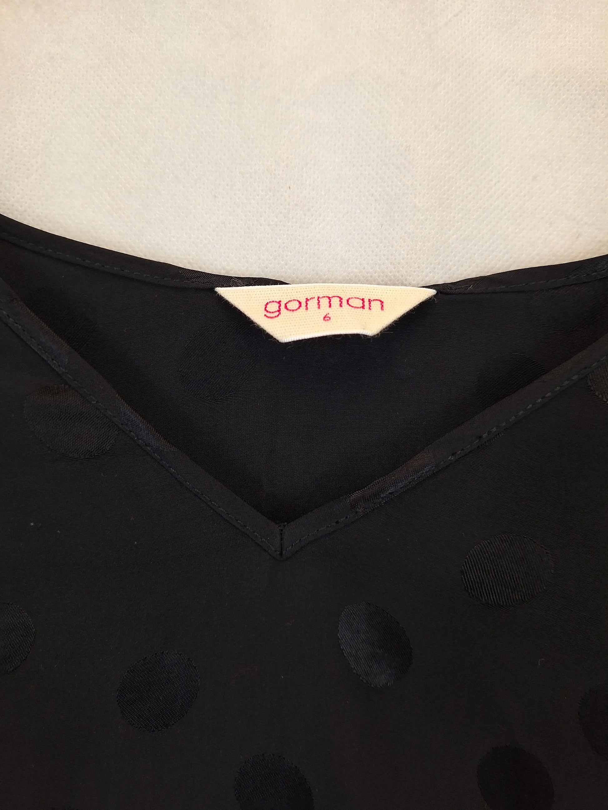 Gorman Classic Satin V Neck Top Size 6 by SwapUp-Online Second Hand Store-Online Thrift Store