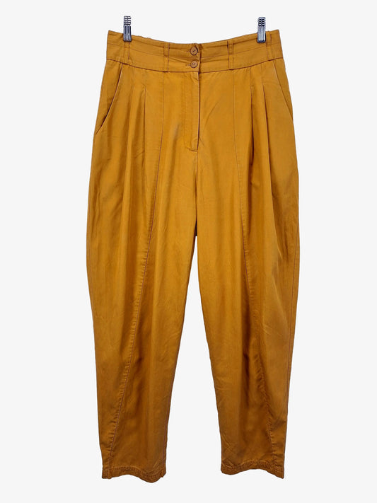 Gorman Mustard Pleated Tapered Pants Size 14 by SwapUp-Online Second Hand Store-Online Thrift Store