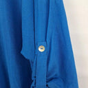 Haven Cobalt Frilled Button Up Top Size OSFA by SwapUp-Online Second Hand Store-Online Thrift Store