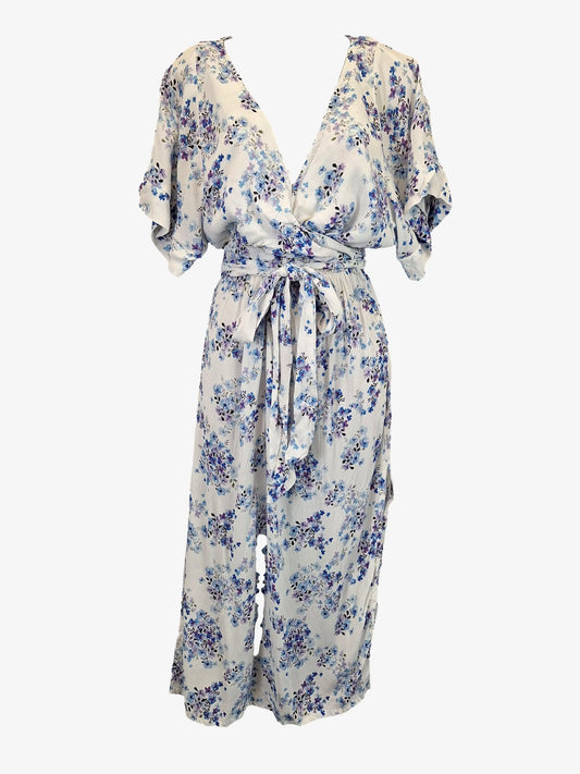 Hazel & Folk Elegant Tie Front Lush Midi Dress Size S by SwapUp-Online Second Hand Store-Online Thrift Store