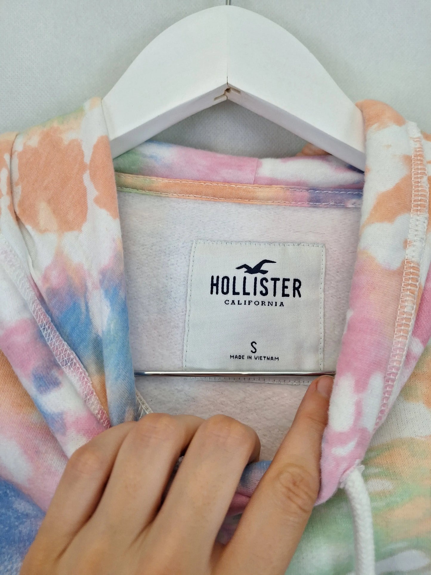 Hollister Tie Dye Embroidered Logo Hoodie Size S by SwapUp-Online Second Hand Store-Online Thrift Store