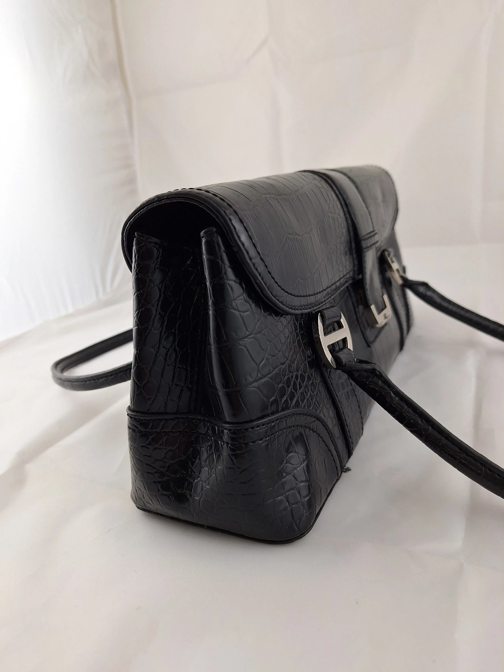 JAG Stylish Croc Patent Shoulder Bag by SwapUp-Online Second Hand Store-Online Thrift Store