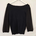 Jacqui E Scallop Edge Sheer Sleeve Jumper Size S by SwapUp-Online Second Hand Store-Online Thrift Store