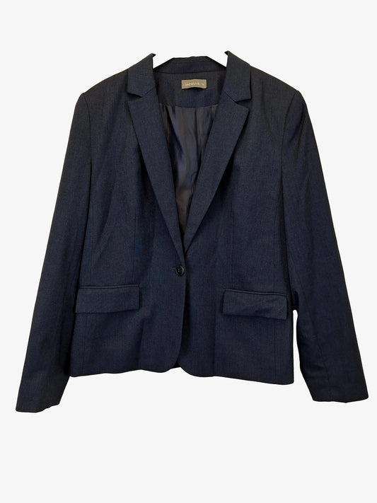 Jacqui. E Classic Tailored Navy Blazer Size 16 by SwapUp-Online Second Hand Store-Online Thrift Store