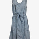 Jag Angular Zip Chambray Dress Size 10 by SwapUp-Online Second Hand Store-Online Thrift Store