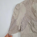 Karen Millen Taupe Elegant Cutwork Lace Evening Top Size 14 by SwapUp-Online Second Hand Store-Online Thrift Store